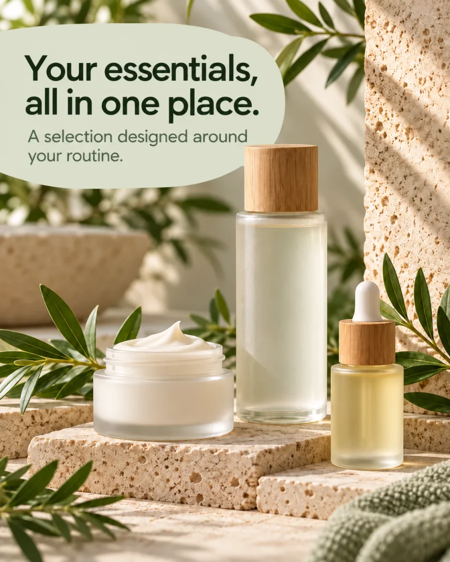 Essential product selection — Meta Ads creative concept for this sector
