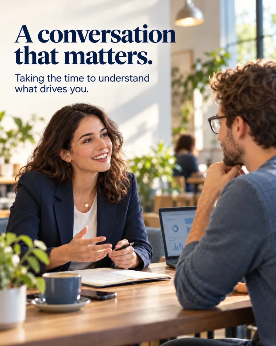 A meaningful professional connection — Meta Ads creative concept for this sector