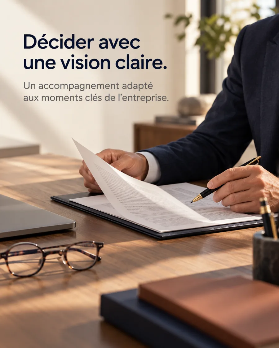 Décider avec une vision claire — exemple de création Meta Ads pour ce secteur
