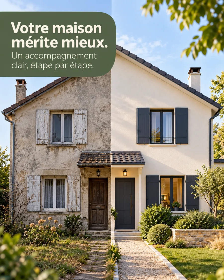 Transformation avant-après — exemple de création Meta Ads pour ce secteur