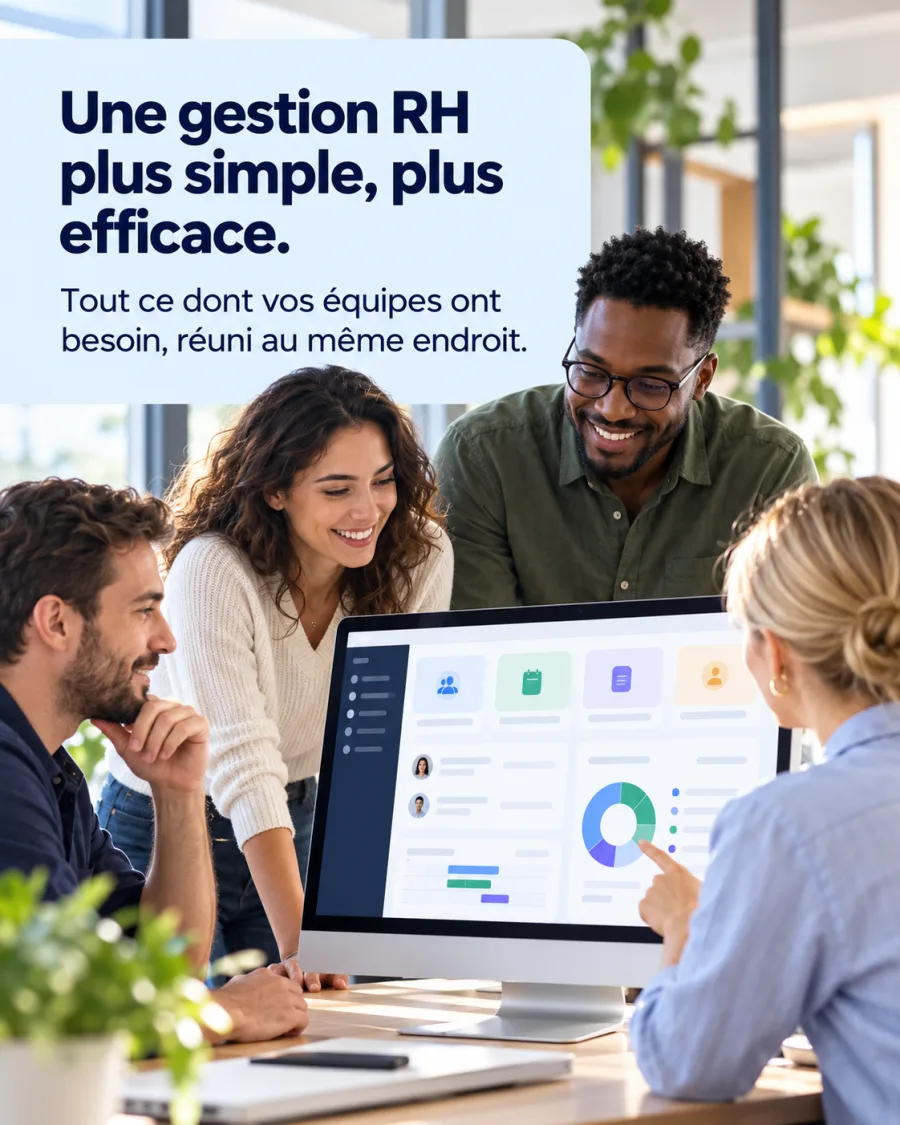 Gestion RH simplifiée — exemple de création Meta Ads pour ce secteur